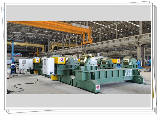 Con lăn hàn 100mm / phút 700t Bánh xe thép Bogie có động cơ