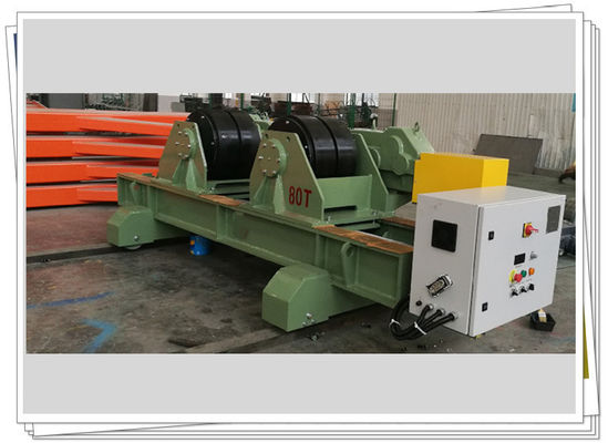 Traversing 80t Welding Pipe Tank Tower Tank Tower Vật liệu bánh xe cao su
