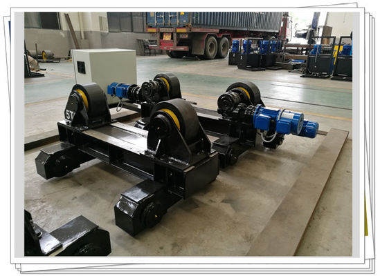 Du lịch có động cơ Máy hàn ống 5T Bánh xe PU Con lăn quay xe tăng thông thường